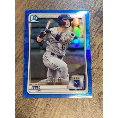 Kyle Isbel Kansas City Royals MLB 2020 Bowman Chrome - Prospects Mojo Refractor Blue BCP-165 SN150