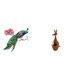 thumbnail image 1 of Vinilo decorativo de pared con estatua vintage, figura de animal, artesanía, escultura de madera de zoológico, material de madera PVC, diseño creativo, 1 of 8
