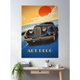 thumbnail image 2 of Art Deco Car Vintage Classic Car Poster Wall Art, Modern Wall Decor For Living Room Bedroom, 8x12 UNFRAMED, 2 of 3