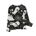 thumbnail image 6 of Odeerbi Toddler Girls Fall Winter Basic Layering T-Shirt Halloween Basic Tees 3-14 Years Kids Long Sleeve Shirt Halloween Pullover Base Layer Shirts Toddler Clothes Black, 6 of 6
