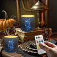 thumbnail image 2 of Kuiaobaty Flameless LED Battery Candles with 18-Key Remote Timer Function Galaxy Butterfly Rose Electric Fake Plastic Pillar Candles Pack of 4 for Tabletop Coastal Home Indoor Decor, 2 of 7