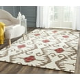 thumbnail image 2 of SAFAVIEH Wyndham Dzvonko Southwestern Wool Area Rug, Ivory/Brown, 5' x 8', 2 of 7