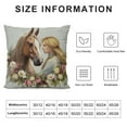 thumbnail image 6 of COMIO  Horse for Girls,Horses Pillow Covers,Just a Girl Who Loves Horses Throw Pillow Covers,Teenage Girls Home Bedroom Office Decor Pillowcase,Gifts for Horse Lover 2pc, 6 of 6
