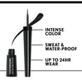 thumbnail image 3 of COVERGIRL Get In Line Active Eyeliner, 350 Ink Black, 0.08 oz, Feather-Fine Tip, Contour-Grip Handle, Quick-Dry Liquid Eyeliner, Removes Easily, 3 of 10
