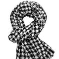 thumbnail image 7 of Eoperou Autumn Winter Scarf Women Black White Plaid Print Scarf Tassel Trim Thick Warm Shawl Versatile Long Scarf Wrap, 7 of 7