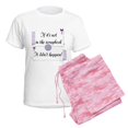 thumbnail image 6 of CafePress - If It's Not In The Scrapbook. Women's Light Pajama - Women's Short Sleeve Print T-Shirt and Pants Light Cotton Pajama Set, 6 of 7
