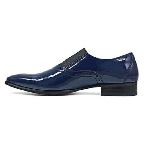 Stacy Adams Mens Tuxedo shoes Vale Navy Patent Prom Wedding 25192-410 