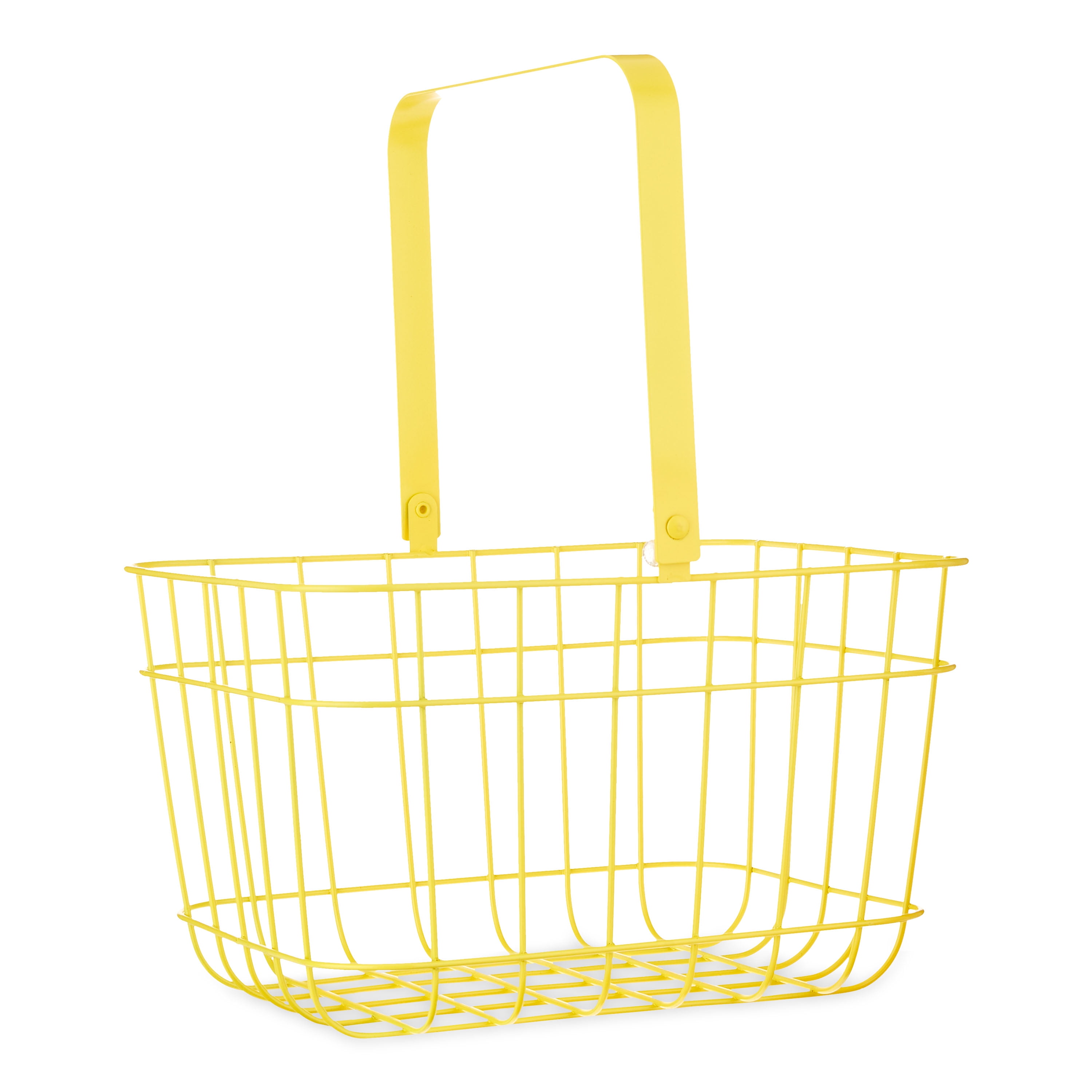 Way To Celebrate Easter Yellow Wire Basket