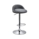 thumbnail image 1 of Silla taburete alto con respaldo medio y reposapies ilios innova  Paño gris, 1 of 1