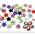 thumbnail image 2 of U8MO 500 Shiny Flatback Acrylic Faceted Flower Rhinestone Gems 8mm Color For Choice-Blue, 2 of 6