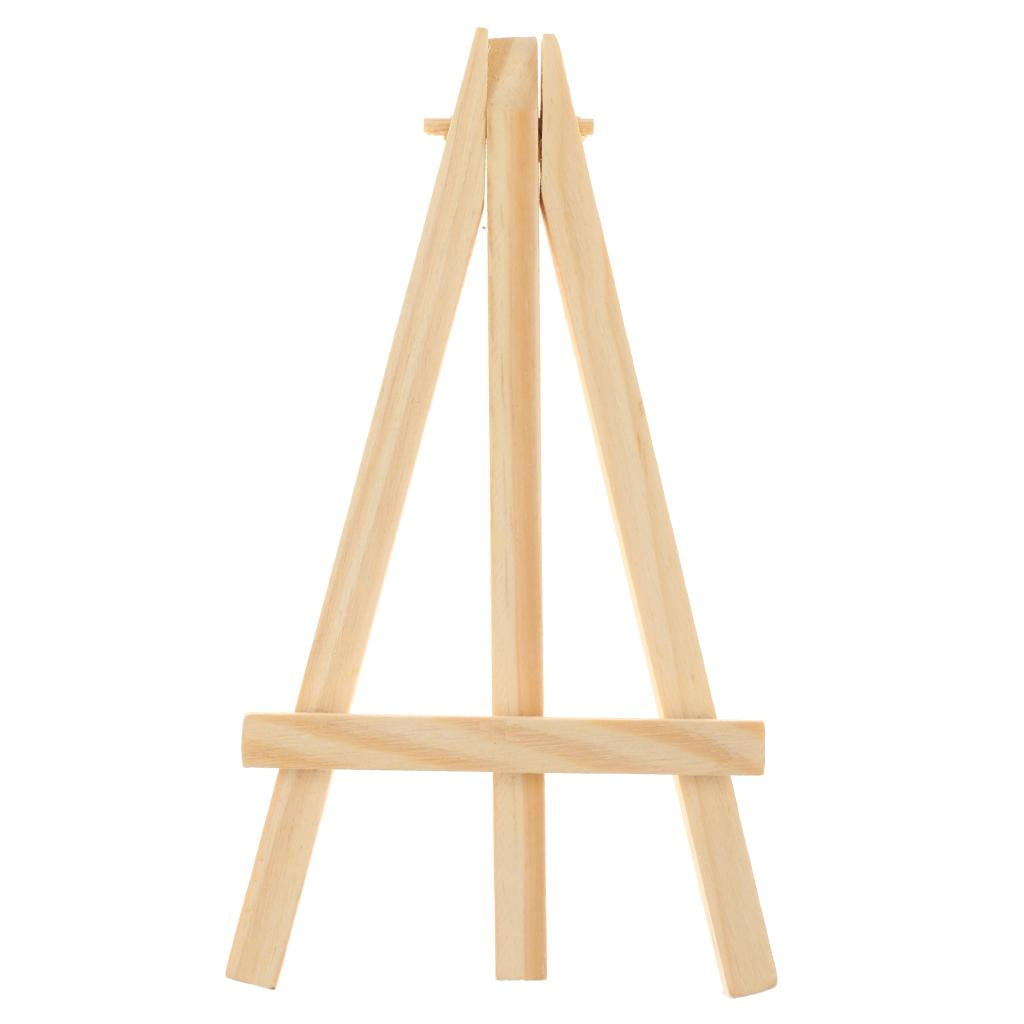 15 Art Supply Mini Wood Display Easel Natural Craft Table Stand Natural 8cm 