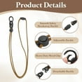 thumbnail image 3 of Uxcell Neck Lanyard Breakaway Badge Lanyard with Detachable Buckle for Keys and ID Badges Brown, 3 of 7