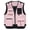 Pink, variant on Multi-Pocket Utility Work Vest for Big & Tall Men, Lightweight Mesh Lined Outdoor Hiking Fishing Vest, Yellow,Size 2XL