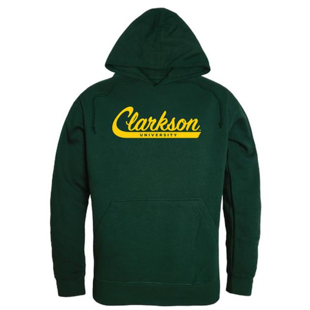 W Republic 558-281-FOR-04 Men Clarkson Golden Knights Script Hoodie, Forest Green - Extra Large