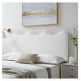 thumbnail image 3 of Drevy Athena Performance Velvet Headboard, Full/Queen, White, 3 of 8