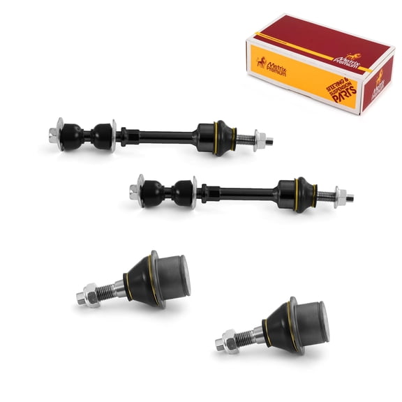 Metrix Premium Chassis Parts - 4 PC L/R Front Sway Bar Stabilizer End Link & L/R Front Lower Ball Joint Kit Fits 05-08 Ford F-150 4WD, 06-08 Lincoln Mark LT 4WD, K80338, K80149
