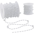 thumbnail image 1 of Volumoon Chaîne pour Store Enrouleur Vertical 10 m, Chaîne à Billes pour Stores Verticaux, Chaîne à Billes Blanche pour Store Enrouleur, Chaîne à Billes pour Rouleau, Corde à Billes de Réparation pour Rideau Enrouleur, pour Remplacement de Store Enrouleur Raccords de Réparation, 1 of 7