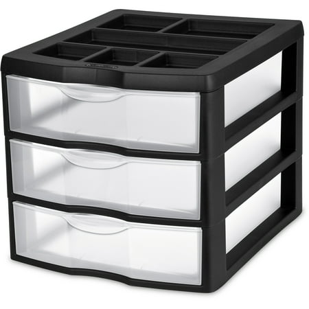 Sterilite 3-Drawer Desktop Unit