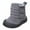 Grey, variant on MEZZALL Hook Loop Low Cut Boots Clothes Snow Boots Kids Winter Shoes Girls Boys Outdoor Boots Trendy Toddler Footwear, Black, 2-2.5 Years