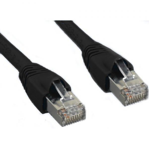 Câble Ethernet Cat6a Droit 10 Gbit/S RJ-45 Blindé Noir 75 Pi