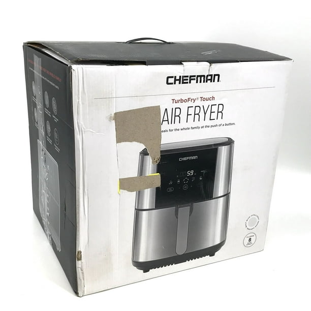 Chefman TurboFry Touch 8 Qt Digital Air Fryer RJ38SQSS8T Stainless