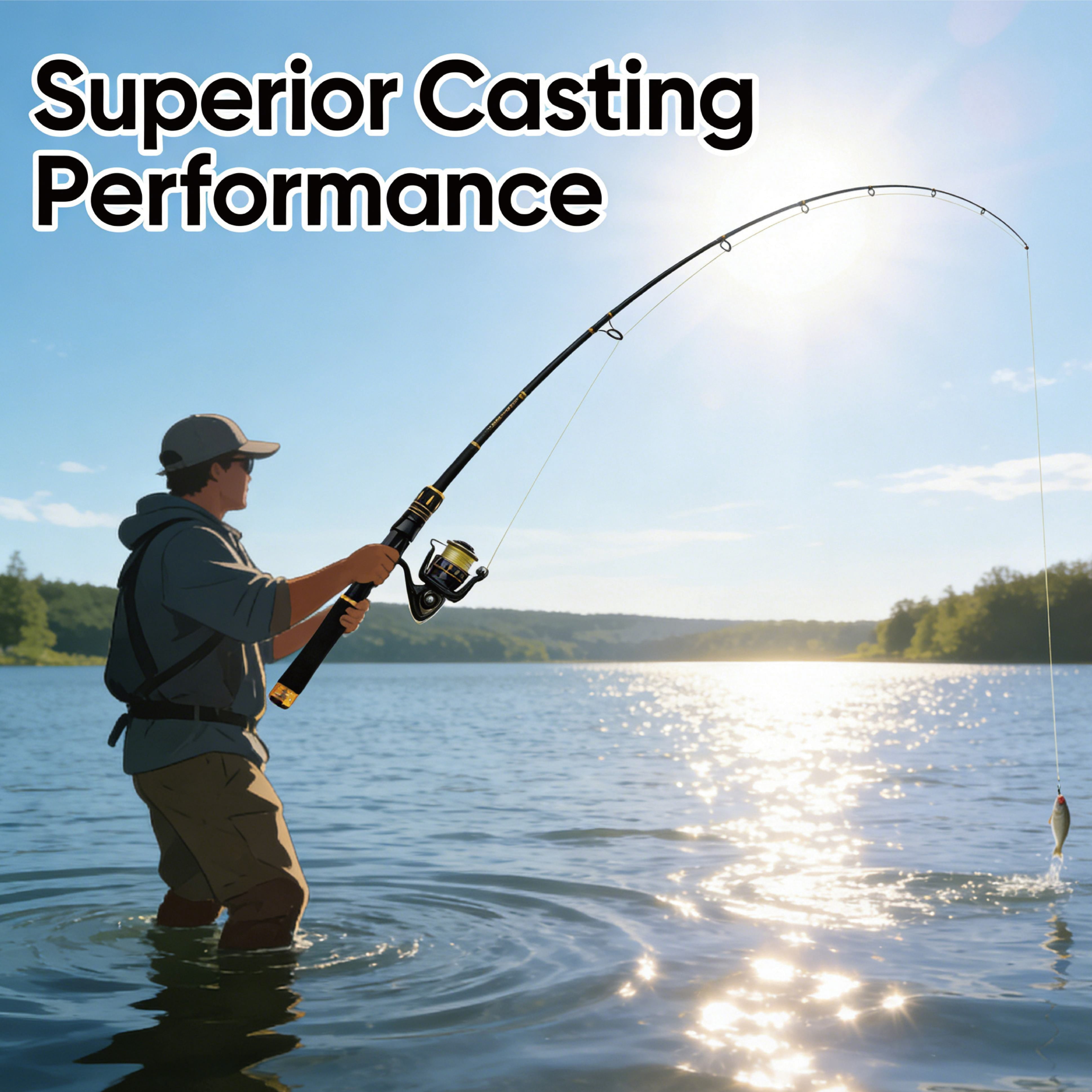 CyberStan Fishing rods,Fishing Pole Combo Set,2.1m/6.89ft  Carbon Fiber Telescopic Fishing Rods Sea Saltwater Freshwater Kit Fishing