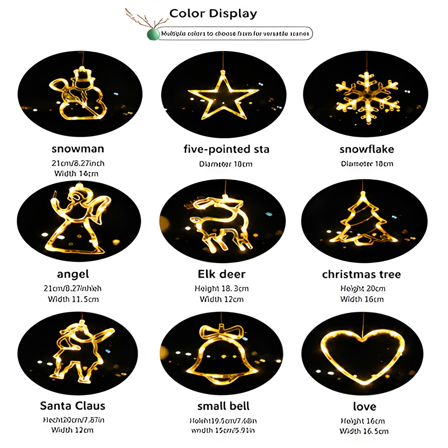 Festive LED Lights for Christmas Tree Display