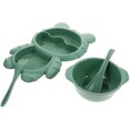 thumbnail image 3 of BRIGHTFUFU 1 Juego de plato dividido de comida bonita, plato de comida para bebé, plato de cena para niños pequeños, plato de comida con tenedor y cuchara, 3 of 7