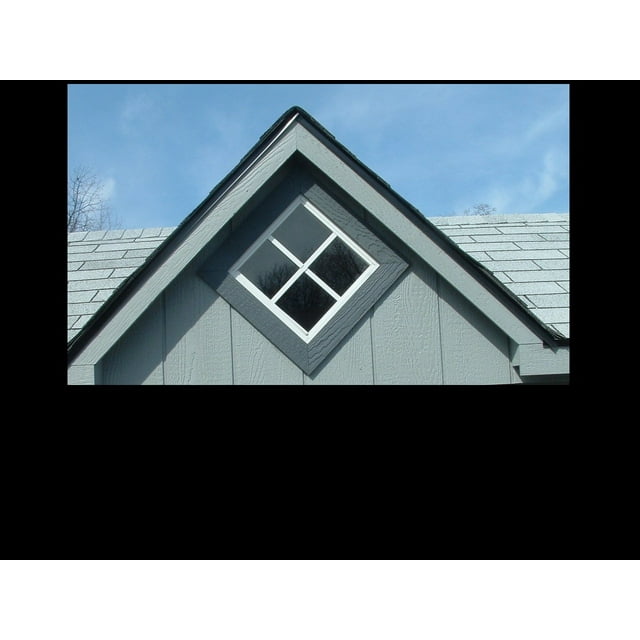 Shed Windows and More Shed Windows 12" x 12" White Flush Mount Safety Glass
