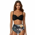 thumbnail image 1 of WILLBEST Trajes de Baño Mujer Con Falda Bikini de Cintura Alta Sexy Push Up Traje de Baño de Dos Piezas Traje de Baño Retro Fruncido Conjunto de Bikini Estampado de Cintura Alta 4592, 1 of 5