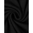 thumbnail image 5 of DARING DIVA Women's Plus Pleated Crew Neck 3/4 Sleeve Blouses 3X Black, 5 of 5