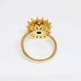 thumbnail image 6 of Rotating Sunflower Ring With Full Diamond Adjustable Opening Gold Rose Gold White Gold Women Jewelry Korean Style, 6 of 7