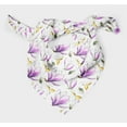 thumbnail image 3 of Bimba White Leaves & Magnolia Floral Pure Silk Printed Scarf Dupatta Head Neck Wrap Bandanas For Women 40 x 80 Inches, 3 of 6