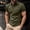 Army Green, variant on Bcfgryg Men's Short Sleeve Shirt Summer Casual Solid Holiday Shirts Tops T Shirts for Men Green L