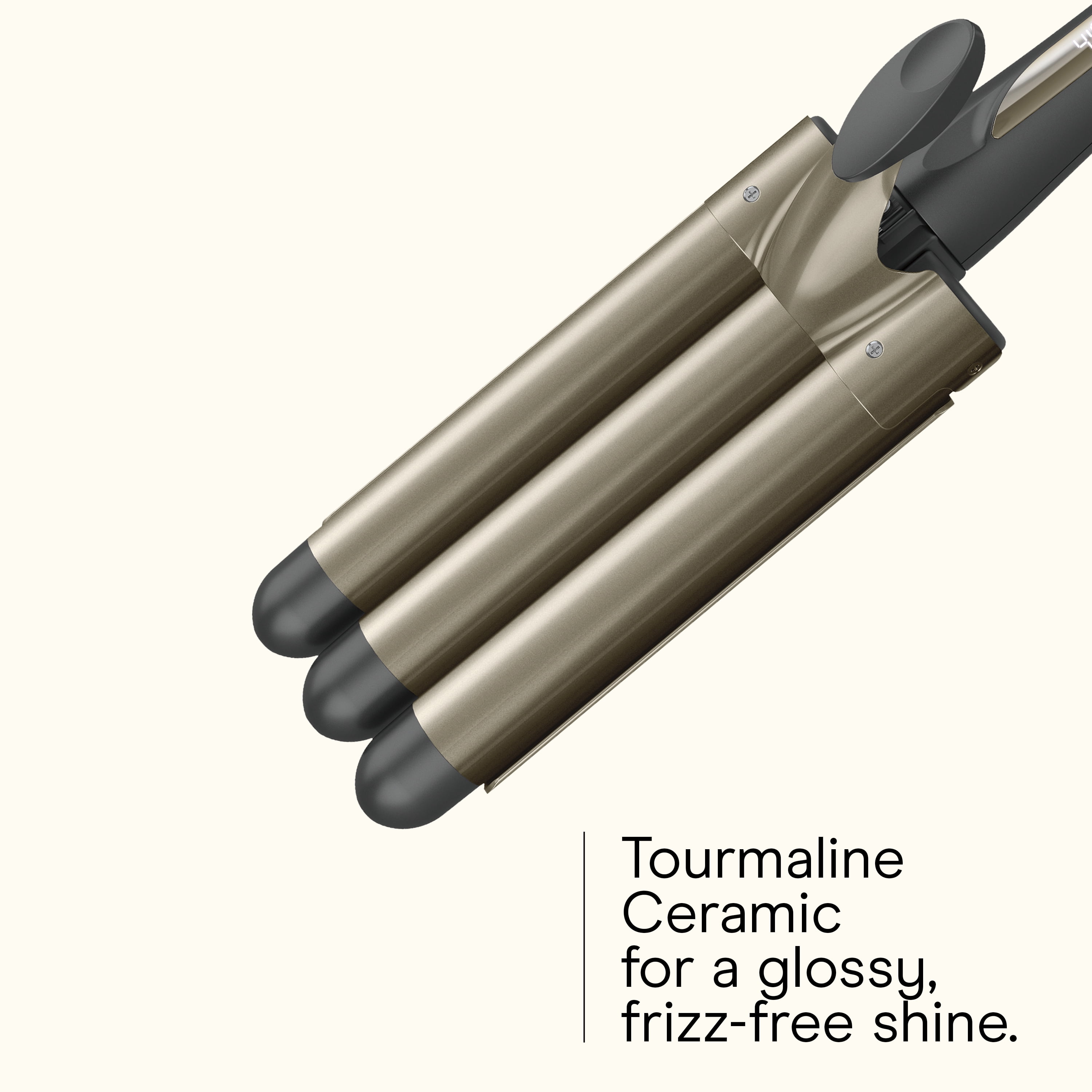 Conair Infiniti Pro 1" Ceramic & Tourmaline Triple Barrel Curling Iron, Gray