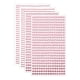 thumbnail image 1 of 2190Pcs 3mm/5mm Rhinestone Stickers for Crafts, 4 Sheet Round Rhinestone Sticker for Scrapbooking, Pink, 1 of 5