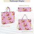 thumbnail image 6 of FORMRS Womens Corduroy Tote Bag Crossbody Shoulder Handbag with Pocket, Cartoon Doughnuts, 6 of 7