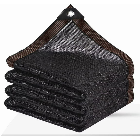 90% Shade Cloth,6.56*6.65ft Tear Resistant Sun Shade Net with Reinforced Grommet,Durable Garden Shade Tarp Cover for Greenhouse,Plant Cover, Chicken Coop,Patio and Pergola,Black