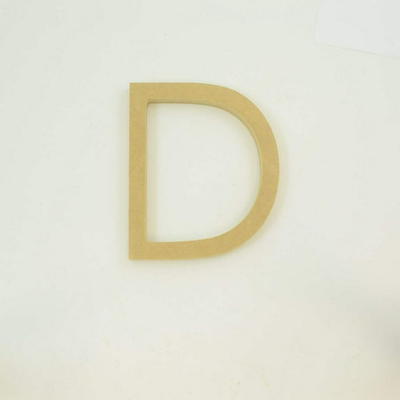 Package of 1, 18 Inch X 3/4" Thickness MDF Letter D in The Century Gothic Font, Thick, Upper Case for Art & Craft Project, Made in USA