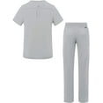 thumbnail image 2 of Adar Addition Go-Everyday Scrub Set For Men - Stylish Scrub Top & Cargo Scrub Pants - A9800 - Silver Gray - S, 2 of 7