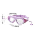 thumbnail image 3 of CxhicLuv Kids' Large-Frame Goggles, 5.5×2×1.2 Inch, Clear-Vision, Waterproof, Soft, Perfect for Beach Trips, Pools, Plastic & Adjustable Strap, Suitable for Kids Aged 6-14, Swimmers, 3 of 6