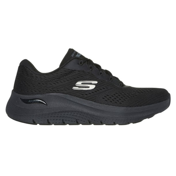 Tenis Skechers Arch Fit 150051/BBK Mujer Sport negro 24 Walmart