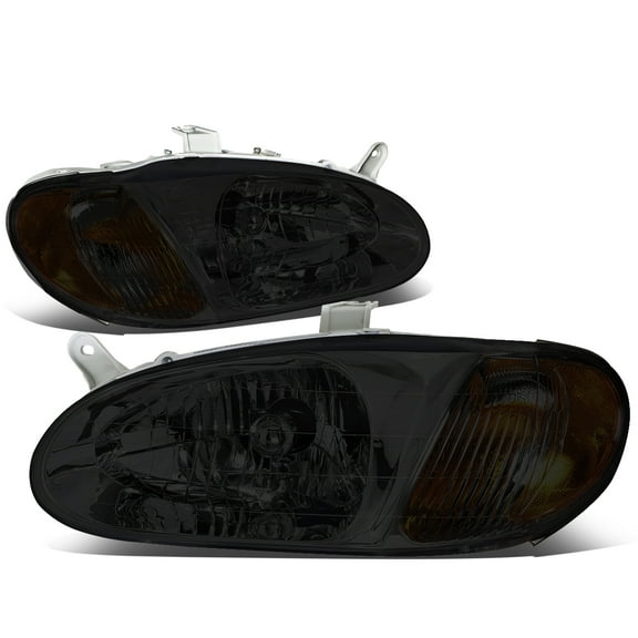 DNA Motoring HL-OH-058-SM-AM For 1998 to 2001 Sephia Headlight Smoked Housing Amber Corner Headlamp 99 00 Left   Right