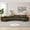 Green, variant on Sailvan Curved Sectional Sofa, Modular Semi Circular Chenille Couch with 4 Pillows, No Assembly Symmetrical Cloud Sofa for Living Room Black