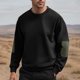 thumbnail image 1 of pstuiky camisetas de manga larga para hombre, Sudadera con capucha y cuello redondo de manga larga con bloques de color para hombre camisetas de hombre m, 1 of 5