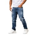 thumbnail image 4 of Fengqque Men's Vintage Distressed Ripped Jeans Straight Leg Denim Pants with Pockets Blue M, 4 of 7