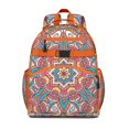 thumbnail image 1 of Zen Inspired Pattern Spiritual Awakening Print Lotus Flower Yoga Art Student Backpack Adjustable Shoulder Straps Chest Strap Durable, 1 of 6