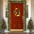 thumbnail image 3 of Decoraciones de Navidad, Decoraciones Del Decoración de Decoración de de Navidad Iluminada C Bufanda gris Baoblaze corona de la puerta de entrada, 3 of 8