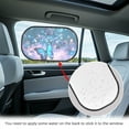thumbnail image 4 of Yuyamidu Blue Butterfly Car Window Shades for Baby Bling Car Window Sun Shade 2 PCS Cling Car Sun Shade for Windows Fashion Car Shades for Side Windows Baby, Sunshades for Car Auto SUV, 4 of 7