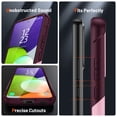 thumbnail image 3 of ELEHOLD for Samsung Galaxy A52/A52s 5G 2021 Fit Case, Military-Grade Dual Layer Raised Frame Screen & Camera Lens Protective Armor Hybrid PC+TPU Anti-Drop Shockproof Slim Rugged Case,Rose, 3 of 8